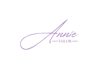 Annie Tailor design illustration logo minimal