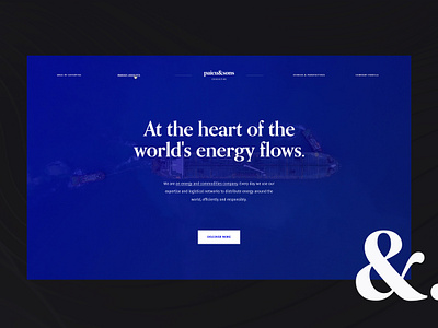 Paicu & Sons Website energy minimal oil ui ux web webdesign webpage website