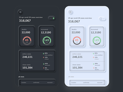 Neumorphism design (soft ui) android corona icon minimal navigation neumorphism ui