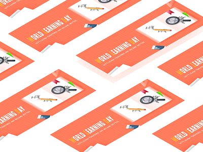 Reading banner Exercise banner branding flat illustration simplicity ui ux vector 品牌 应用 设计