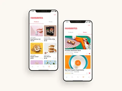 Favourite products UI design adobe xd app designer app screens delivery app figma food app food delivery app grocery app mobile mobile app mobile app ui design pp design sketchapp ui ui design ui kit ui ux design 应用 应用界面 设计