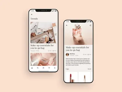Blog post UI design adobe xd app design app designer app screens beauty figma makeup makeup app mobile mobile app mobile app ui design shopping app sketchapp ui ui design ui kit ui ux design 应用 应用界面 设计