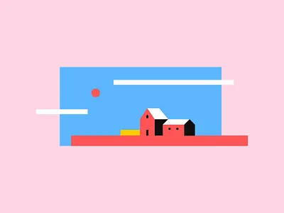Experiments / New look at old things 2 abstract aie art clean creative experiment houses illustration inspiration morning nature new simple sky sun vector woods