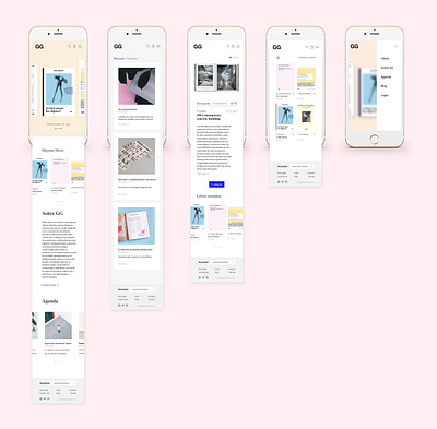 GG editorial web redesign books design digital editorial interactions redesign ui uidesign ux vector web website