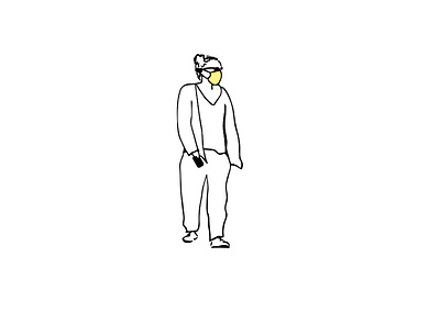 CORONA DAYS. MASK FASHION WEAR corona coronavirus covid19 daily life face fashion illustration illustration mask minimalistic art moments people illustration prints art prints for sale sketch tel aviv telaviv woman