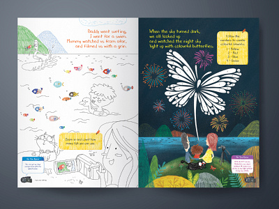 My Day Out with Handycam - Activity Book for SONY activity book colourful colouring book digital digitalart drawing illustration salipuma