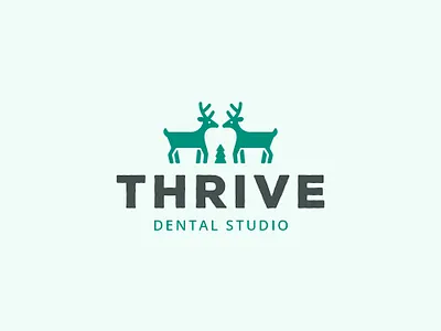 Negative space logo or dental studio branding dentist logo minimal negativespace
