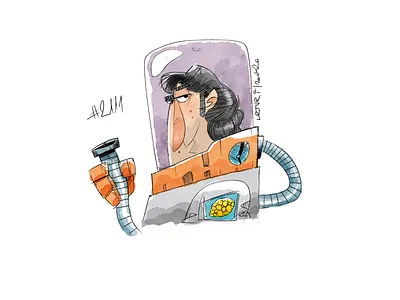 Coffeesketch No2111 astronaut character characterdesign coffee coffeesketch procreate sketch