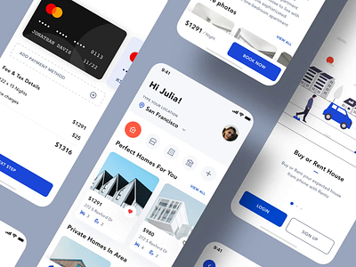 Real Estate - Mobile App Concept app architecture clean home house minimal mobile app mobile app design modern modern house real estate simple ui