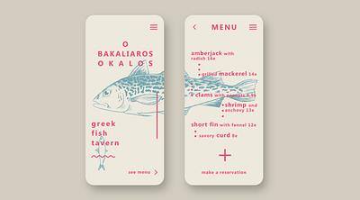 App fish tavern app app design appdesign branding daily dailyui fish logo menu restaurant tavern ui