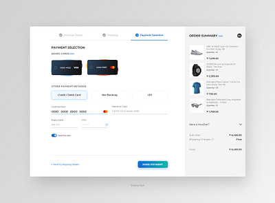 Credit Card Checkout Page Design 002 checkout page credit card checkout daily 100 challenge dailyui ecommerce minimal online payment online shopping saved cards sketch ui uiux ux web website