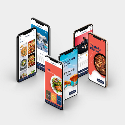 Travel-Food-Fashion Ecommerce adobe xd design illustration mobile mobile app design photoshop ui ux xd