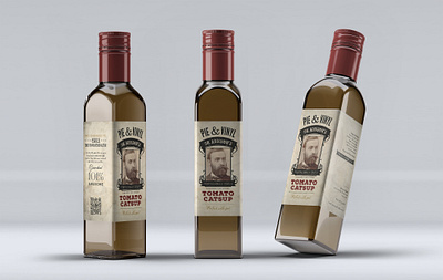 Condiment Label Design branding design label label design label packaging layout product design typographic typography victorian vintage