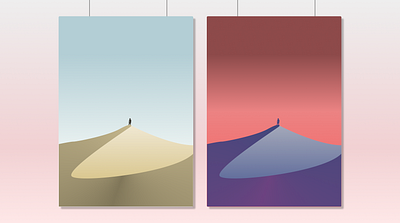 Desert Illustration art color desert design figma illustration illustration art sunset