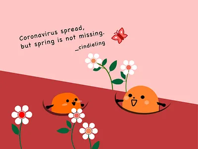 Drawing for my potato story：spring drawing fairytale potato；flat