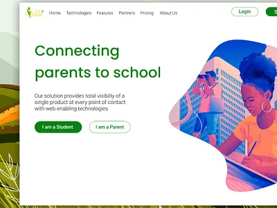 Ikolilu Learning Platform app branding design flat illustration illustrator logo ui ux web