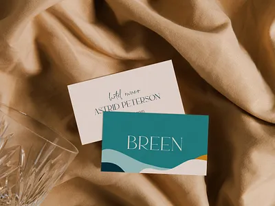 Breen Hotel | Business Cards abstract pattern brand design brand identity branding branding design business card collateral design hotel branding organic shapes