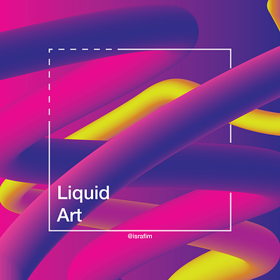 Liquid Art illustration minimal vector