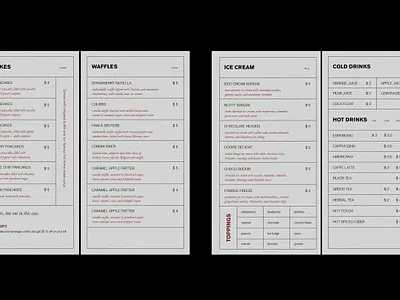 Menu for PAIN&CAKES. Visual Identity brandidentity brandidentitydesign branding graphicdesign logo menu visualidentity