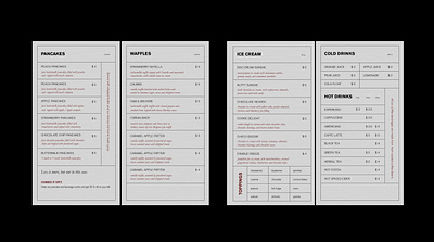 Menu for PAIN&CAKES. Visual Identity brandidentity brandidentitydesign branding graphicdesign logo menu visualidentity