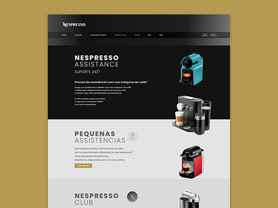 Nespresso Assistance exercise exercising ui ui design ux