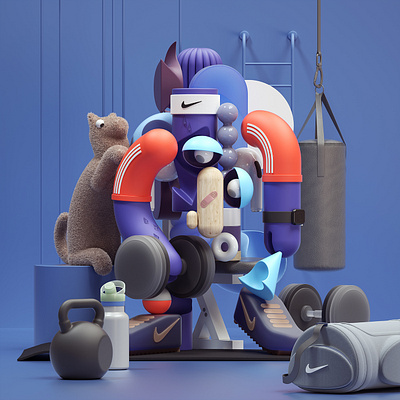 Exercise 3d abstract c4d cinema4d design graphic design illustration inspiration modern octane