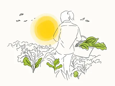 Farm Life birds drawing drawing style farm farm life hand drawn harvest illustration ipad pro natural nature organic procreate procreate app summer sun travel traveling womenofillustration womenwhodraw