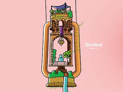 Qindeel damascus illustration ramadan