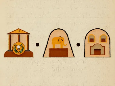 Roman Necropolis andalusia animal character design drawing empire graphic history iconography illustration roman skull spain texture tombs urns vector