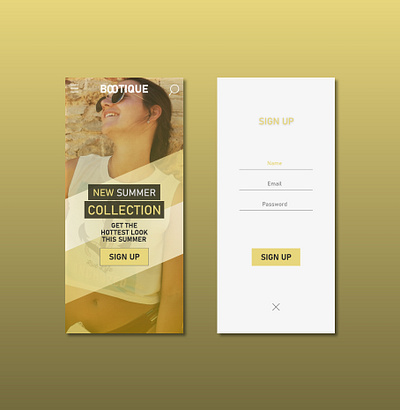 Bootique app branding design