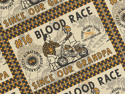 Racing! badge design vintage design