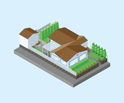 The House on 59th architecture illustrator iso isometric
