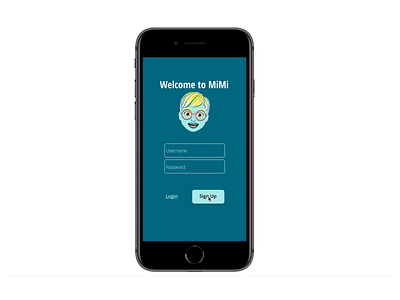 MiMi App Onboarding app design ui ux