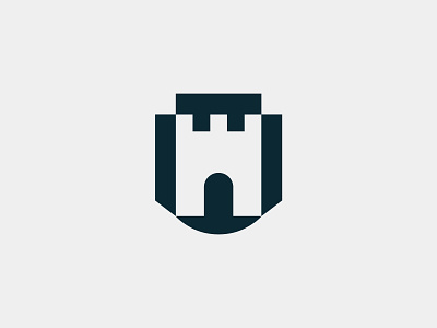 Logomark for Larson & Co. branding castle crest logo logomark logotype symbol