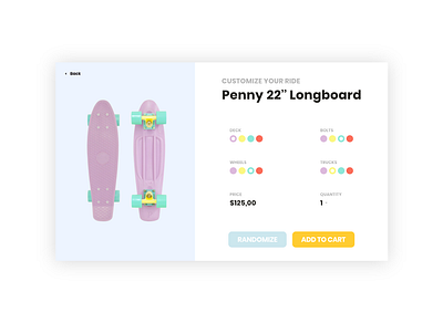 DAY 033 - CUSTOMIZE PRODUCT app branding design flat minimal type ui ux web website