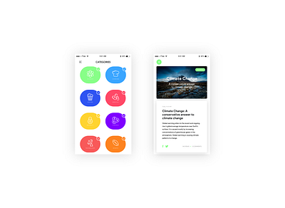 DAY 035 - BLOG POST animation app branding design flat illustration minimal type ui ux