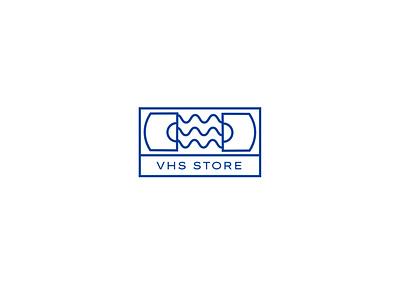 VHS STORE / Brand Identity branding cassette design icon identity linear design linear icons logo logodesign logotype tape vector vhs