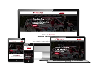 Houston Sign Company branding design web webdesign website websites wordpress