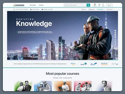 leoron website branding competitiveness course design education knowledge training ui ux website