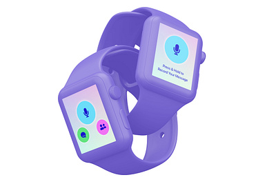 AppleWatch app encouraging kids to send loving msgs to family app apple watch ui