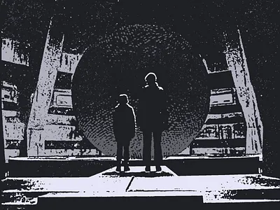 THE ECLIPSE - Tales From The Loop 2d design eclipse grit illustration sifi texture