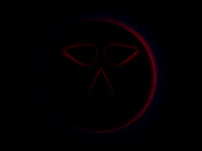 Friendly Alien face - Glow affinitydesigner glow illustration neon penguin planet rave space