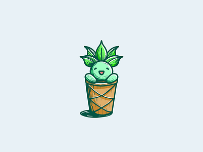 Oddish happy oddish plant planting pokemon pot