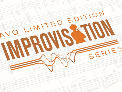 Avo Improvisations Logo art direction branding cigars lines logo music music art musician tobacco