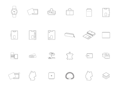 Vonhasen - Icons set for website branding icon icon designer icon designs icon line art icon out line icon set ui web