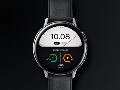 Classic Watch - Watch Face Hybrid Concept analog classic design digital figma figmadesign galaxy watch galaxy watch designer hybrid smart watch ui ui exploration ux uxdesign watch face