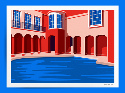 Roman baths architecture artwork bath design flat graphic design graphicdesign illustration illustration art illustrations illustrator poster poster art poster design posters roman vector vector design vector illustration vectorart