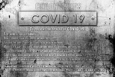 covide 19 FULL SHEET coronavirus covid19 metal metalic virus