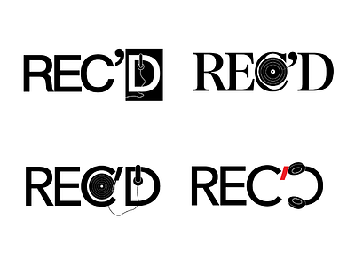 REC'D Logo Concepts by Sammy Robens-Paradise on Dribbble