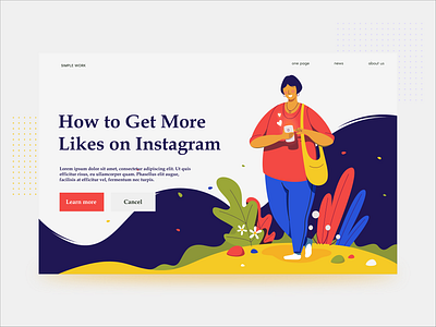 Illustration Concept For Landing Page design hero image herro banner illustration illustration art illustrations instagram landing landing page landing page design web design webdesign website